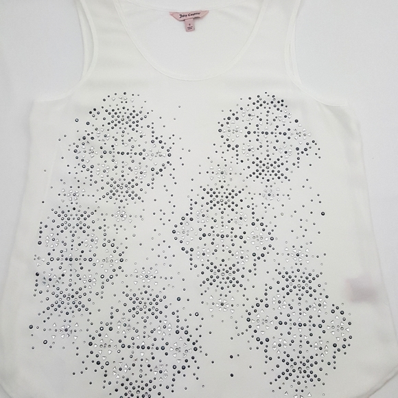 JUICY COUTURE Sleeveless Light Summer Jewel Blouse - Picture 2 of 6